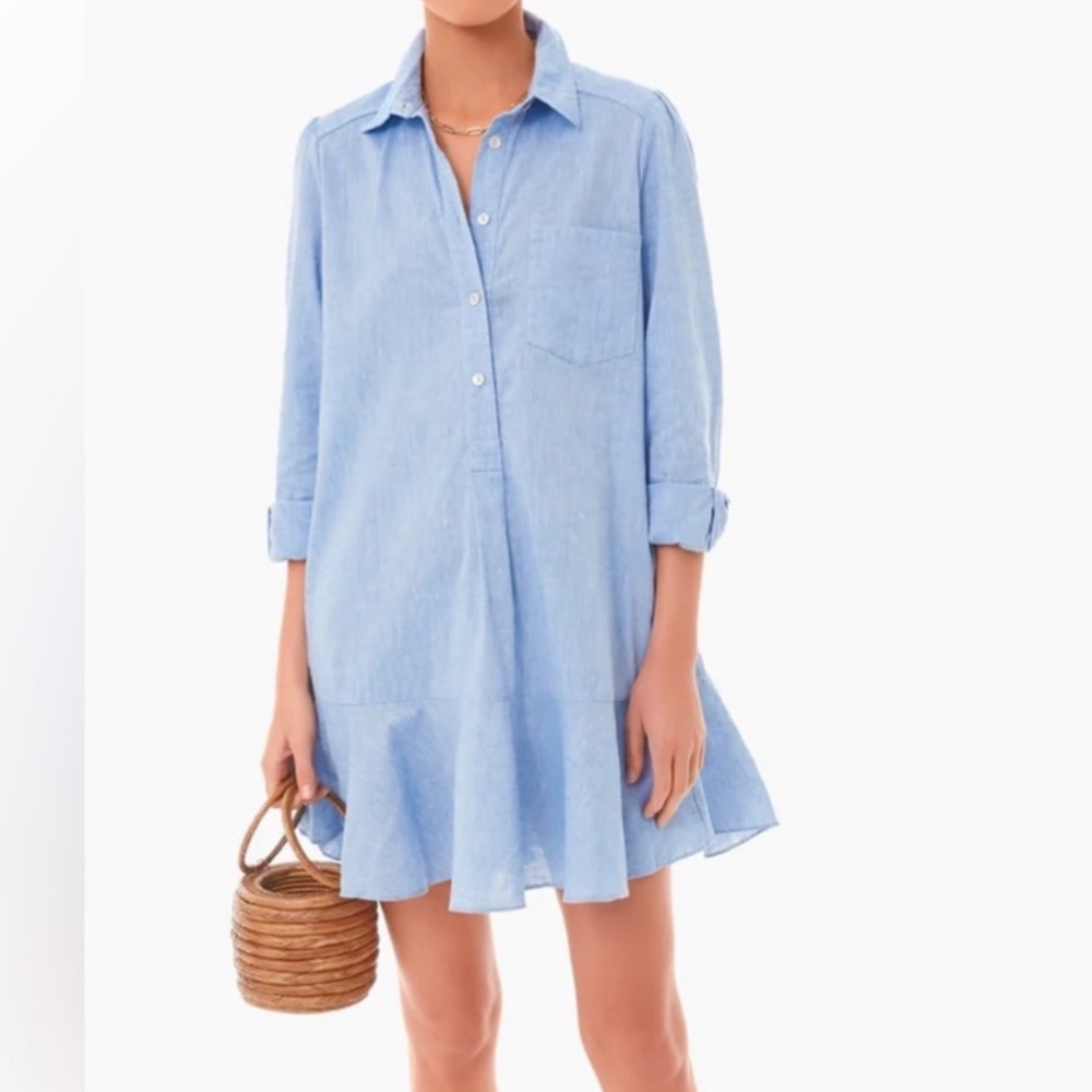 TUCKERNUCK Callahan Swing Shirt Dress Chambray